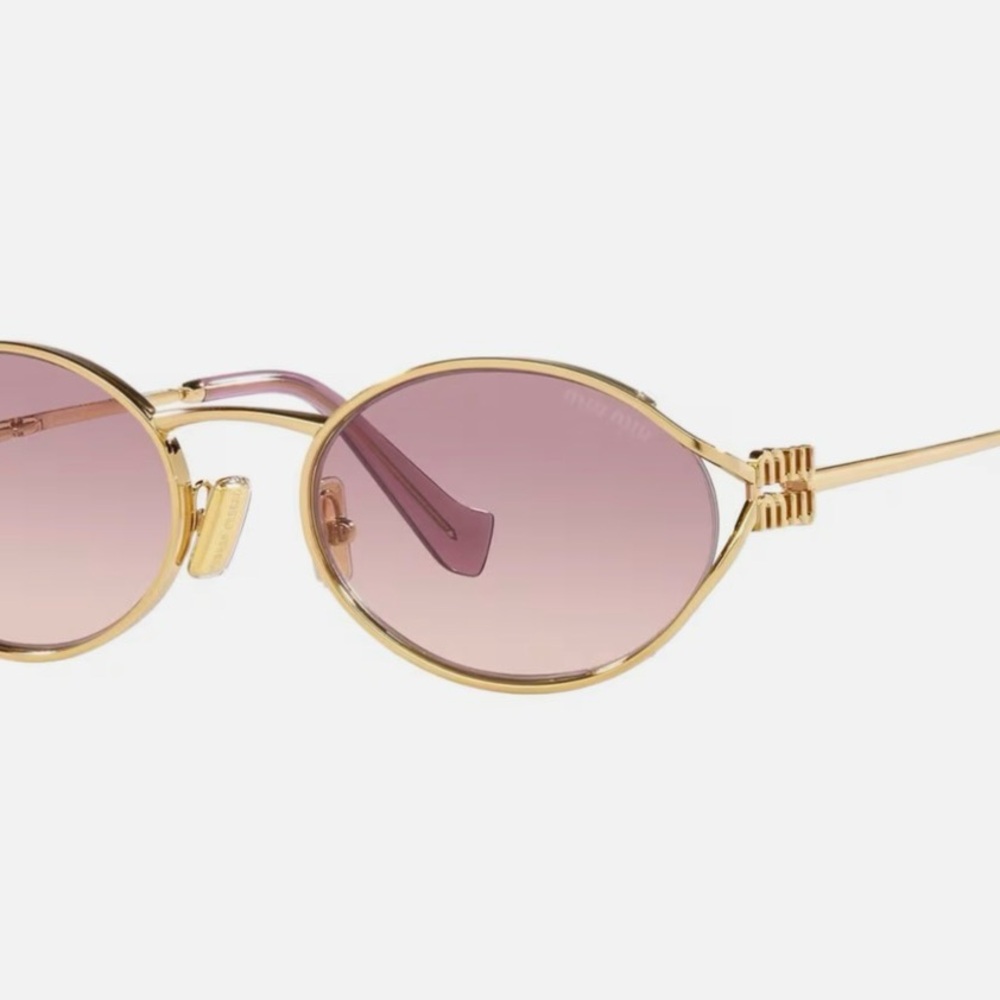 NWOT Miu Miu Logo Sunglasses - Picture 5 of 14